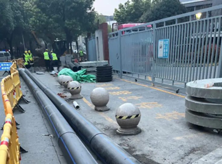 HDPE boruları Jiangyin belediye su temini dönüşümüne yardımcı olur ve güvenli ve verimli bir kentsel 
